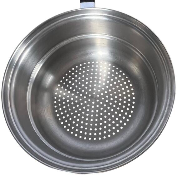 Vintage Saladmaster Stainless Steel Steamer Strainer Insert Pan Made In USA 8” - Picture 3 of 16